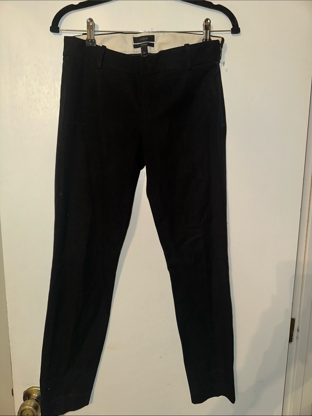 J. Crew Minnie Black Womens Dress Pants - Classic Straight Fit